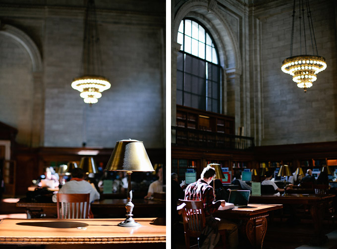 reading room in the new york city library