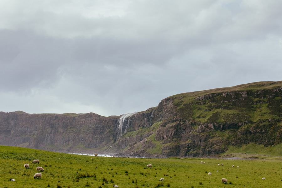 waterfall by the sea skye