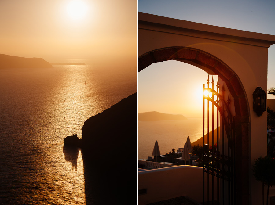 santorini sunset photos