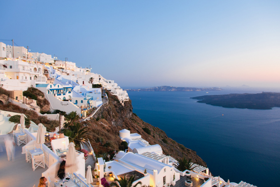 destination elopement locations santorini