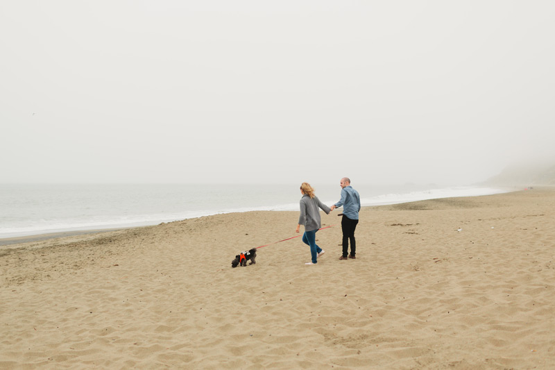 baker beach engagement photography