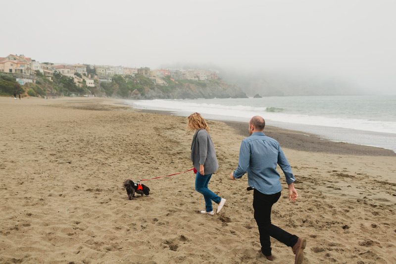 san fran baker beach engagement photos