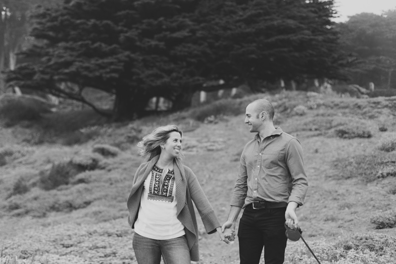 sf beach engagement photos