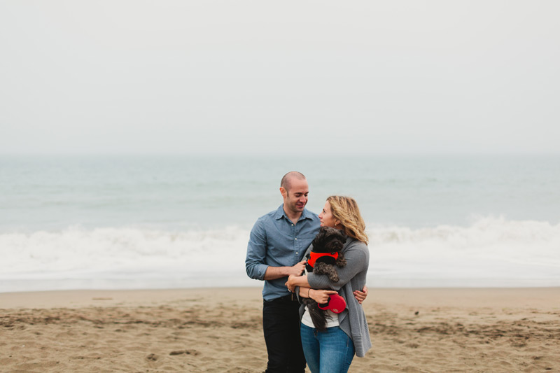 beach engagement photos california