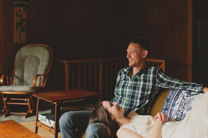 Engagement Photo at the Cottage