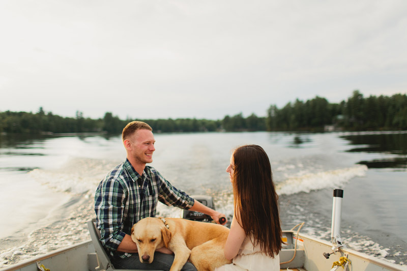 Muskoka Engagement Photo Shoot on the Lake