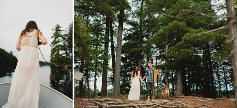 Muskoka Engagement Session on an Island