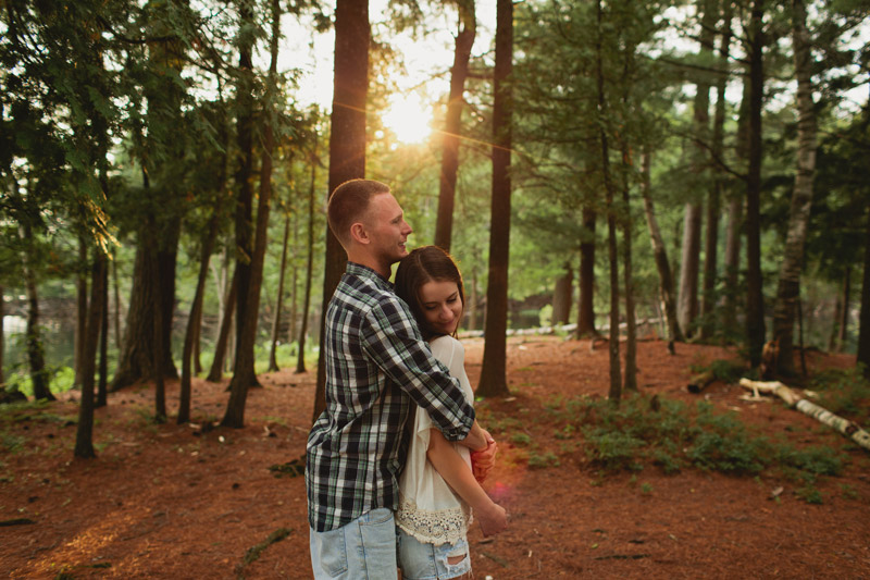 Romantic Muskoka Engagement Photography