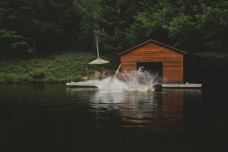 Engagement Photos Jumping in Water