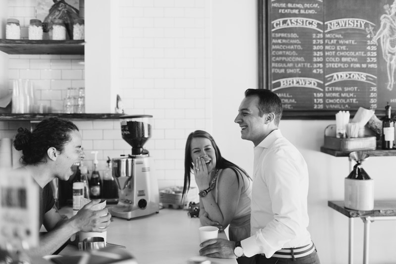 cafe engagement photos toronto