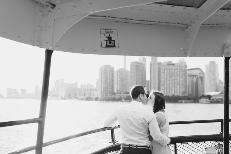 centre island ferry engagement photos