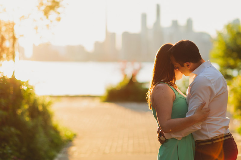 sunset engagement session toronto island