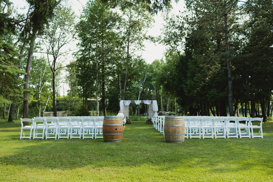 outdoor winery wedding ceremony