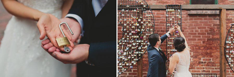 love lock wall distillery district