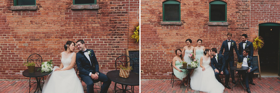 distillery district wedding portraits 