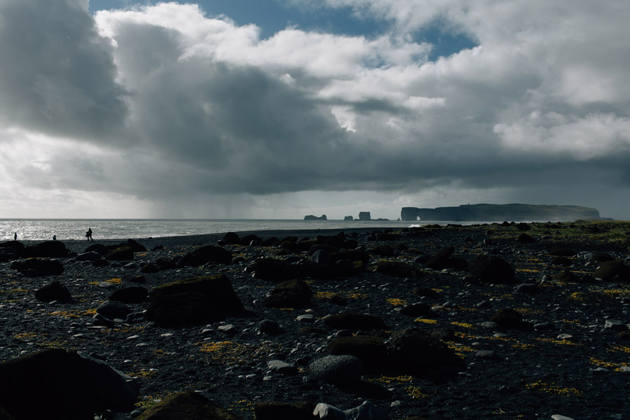 Black sand beach Iceland Dyrholaey