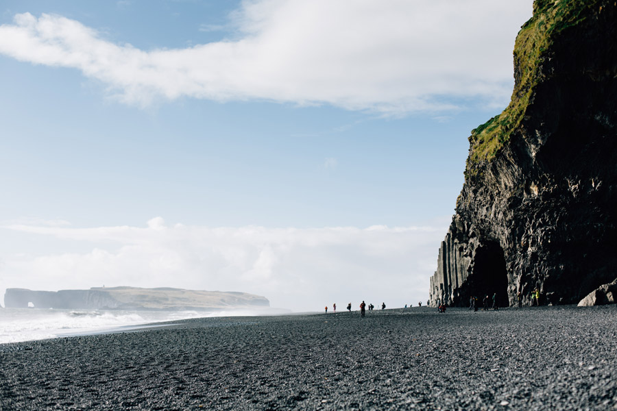 Black sand beach Iceland photos