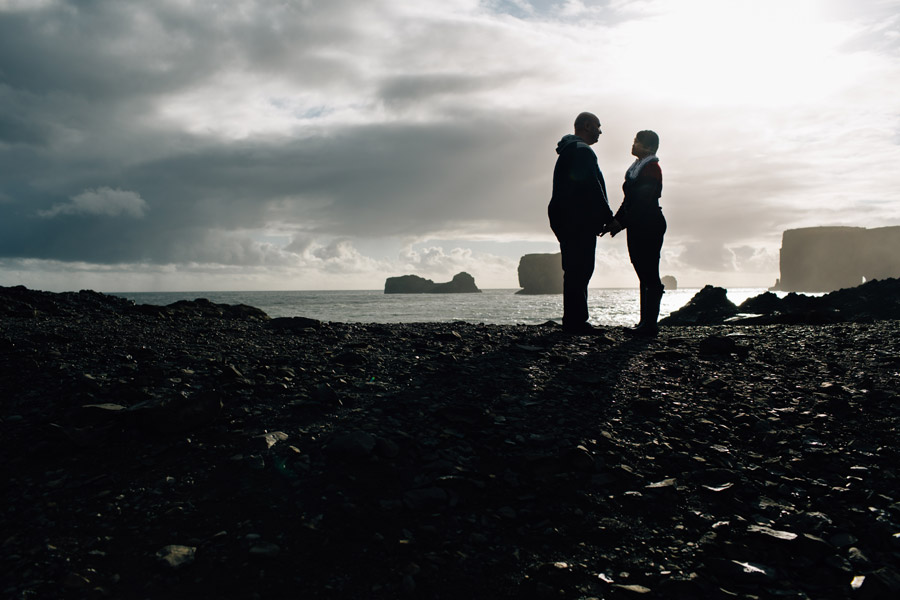 Dyrholaey Iceland couples photos