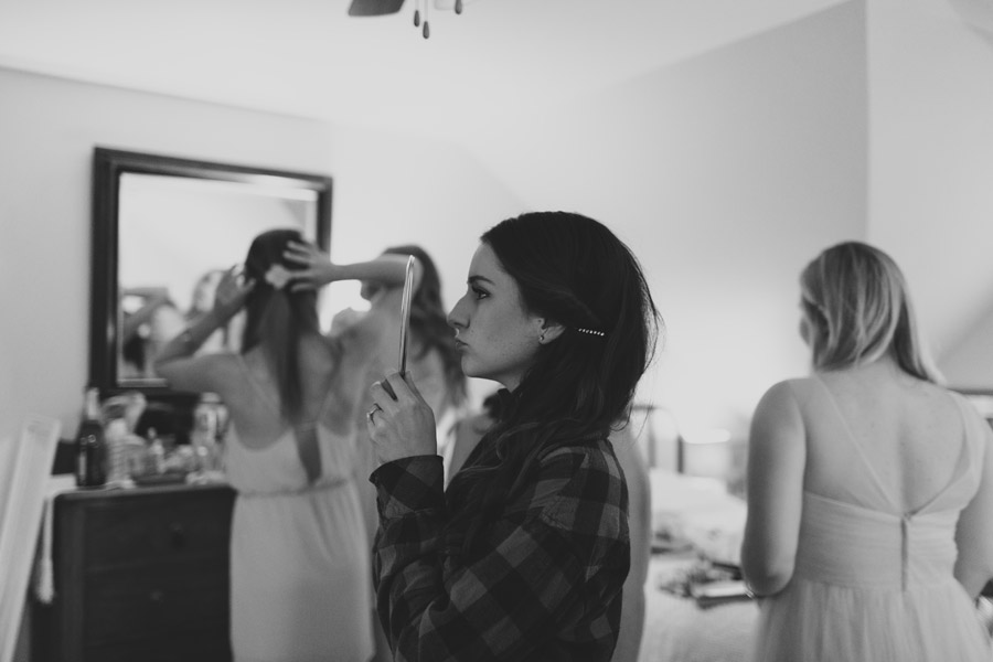 Bride getting ready photos