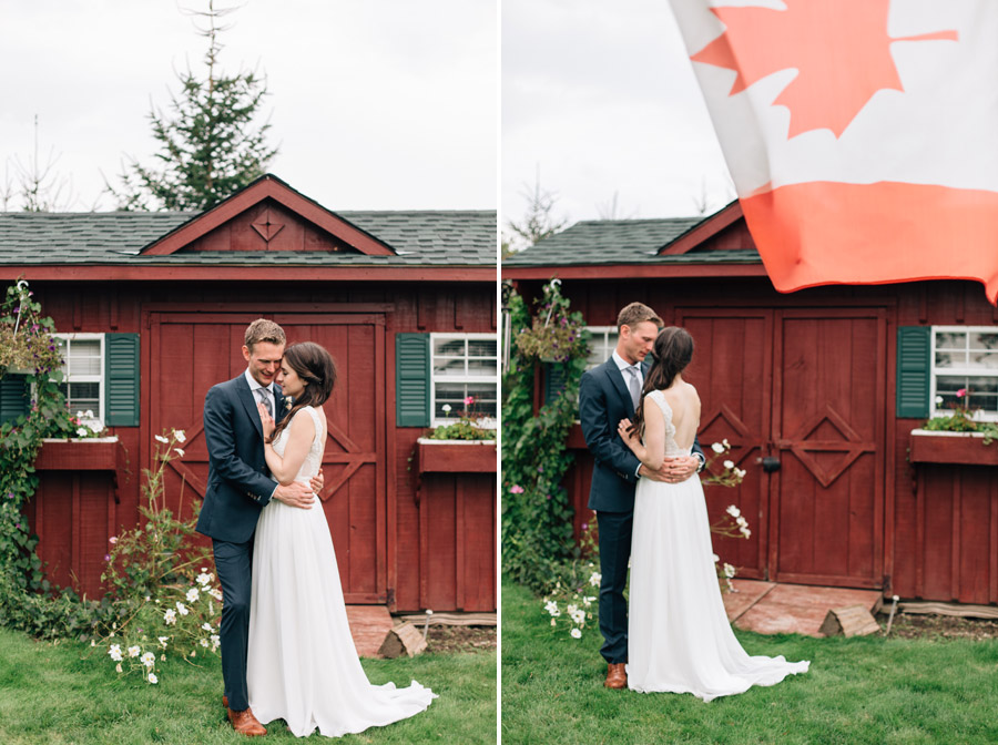 Rustic farm wedding portraits