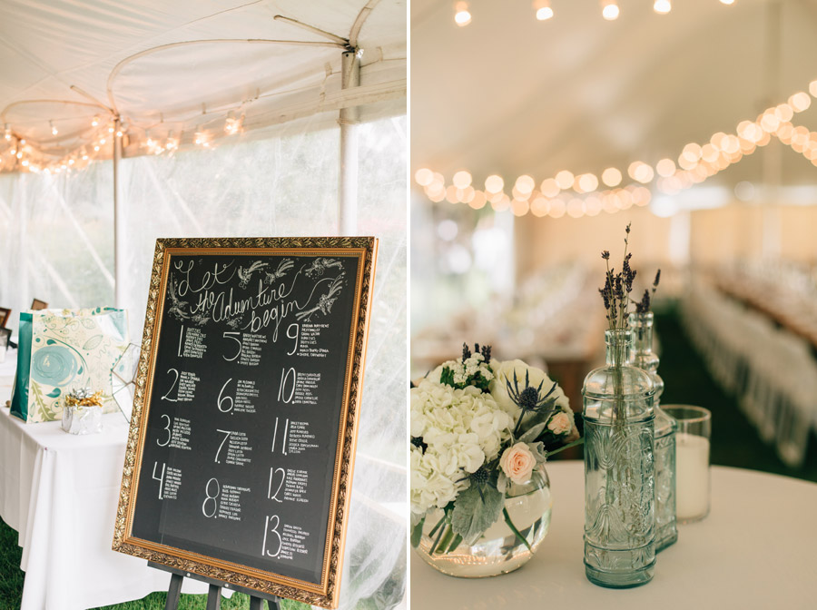 chalkboard reception seating chart