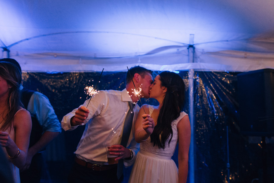 sparklers wedding photos
