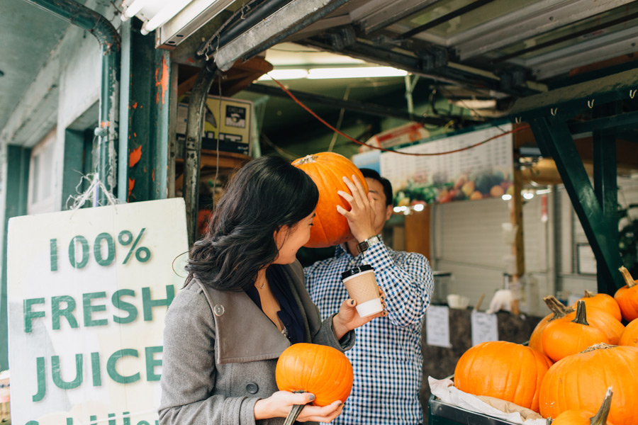 Kensington market engagement photos