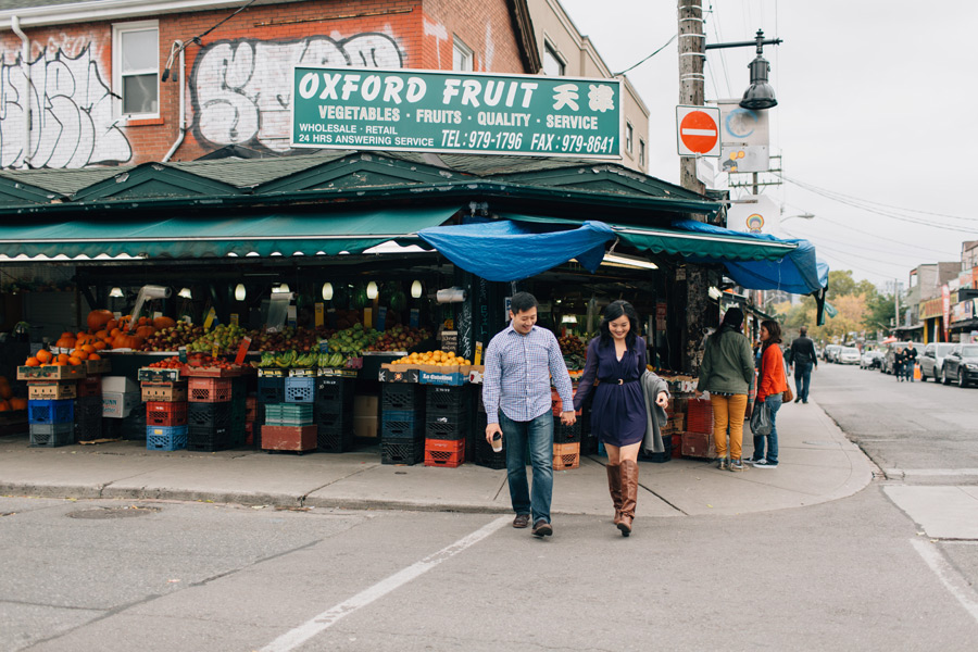 Kensington market engagement pictures