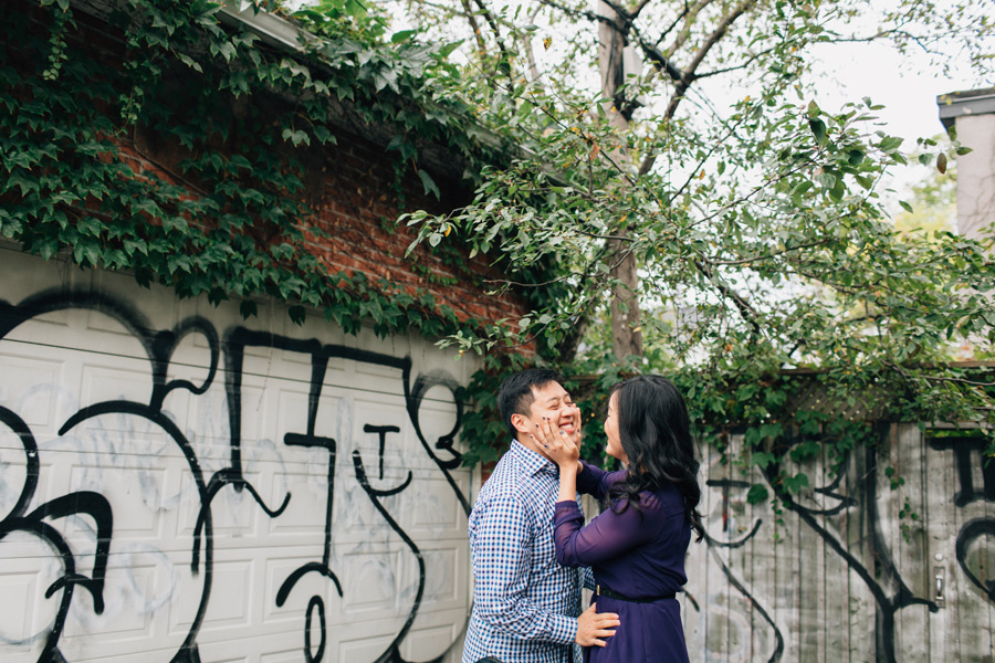 Engagement photos Kensington market