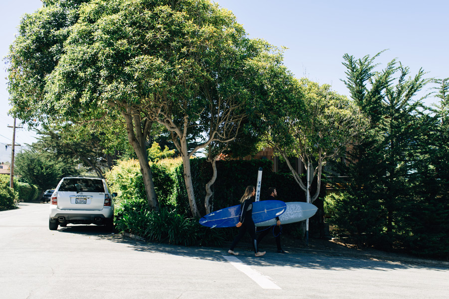 Surfers in Carmel