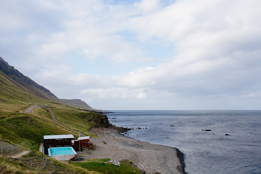 Iceland outdoor swimming pool