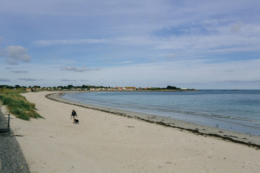 Cobo beach Guernsey