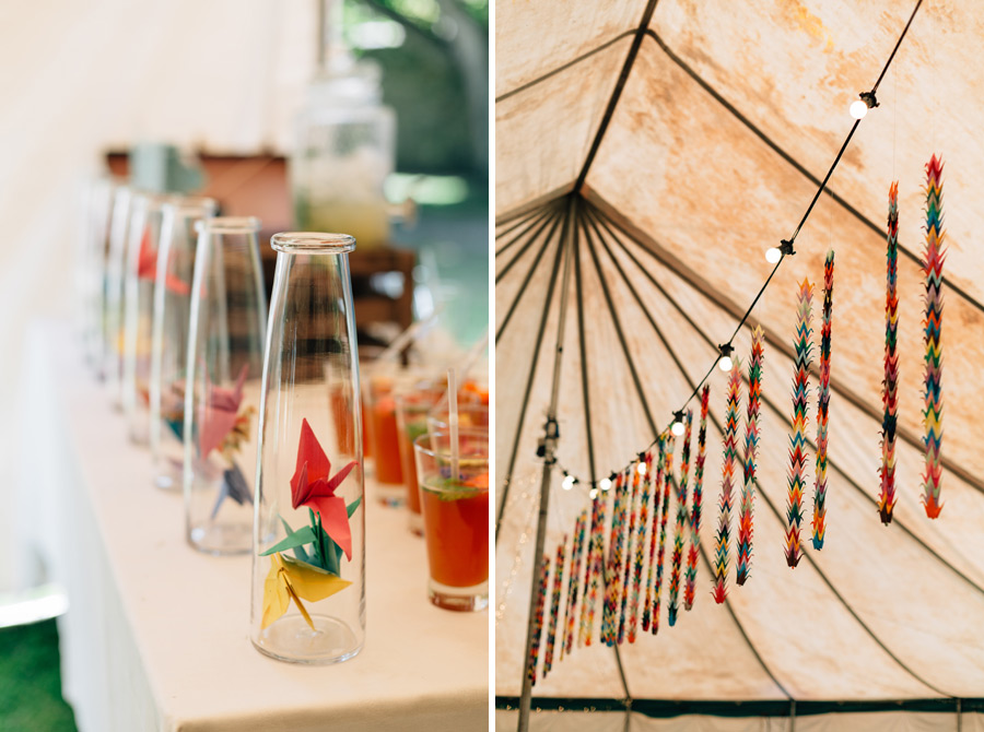 unique wedding decor ideas paper cranes