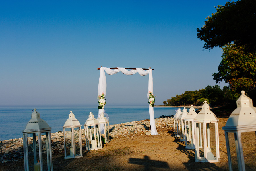 Beach wedding Samothrace hotel archondissa