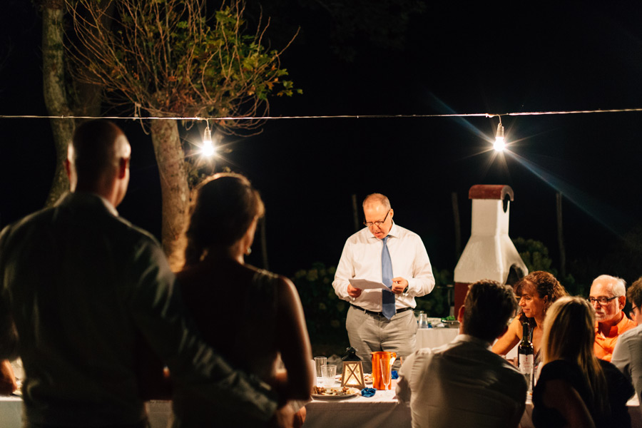 rustic outdoor wedding reception