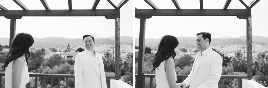 Skopelos village hotel wedding preparation