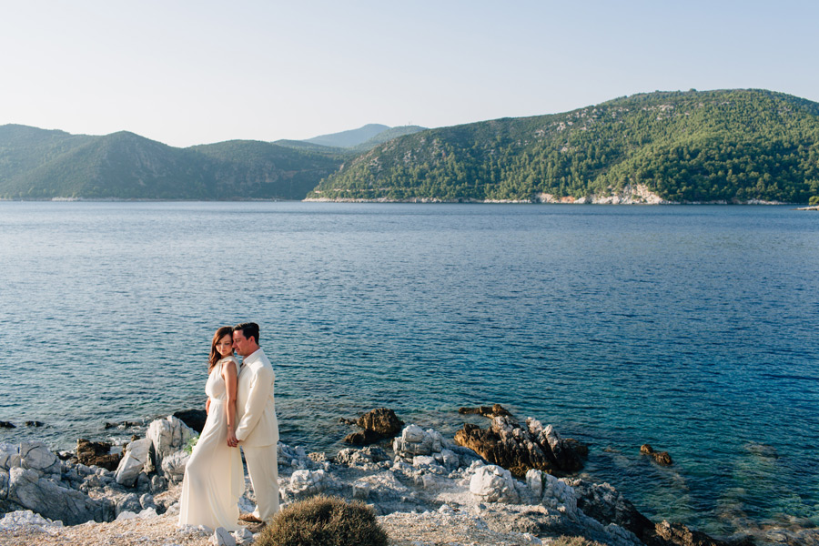 Cape Amarantos Skopelos wedding photos