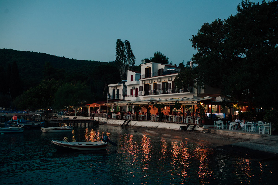 Skopelos wedding reception Korali taverna Agnontas