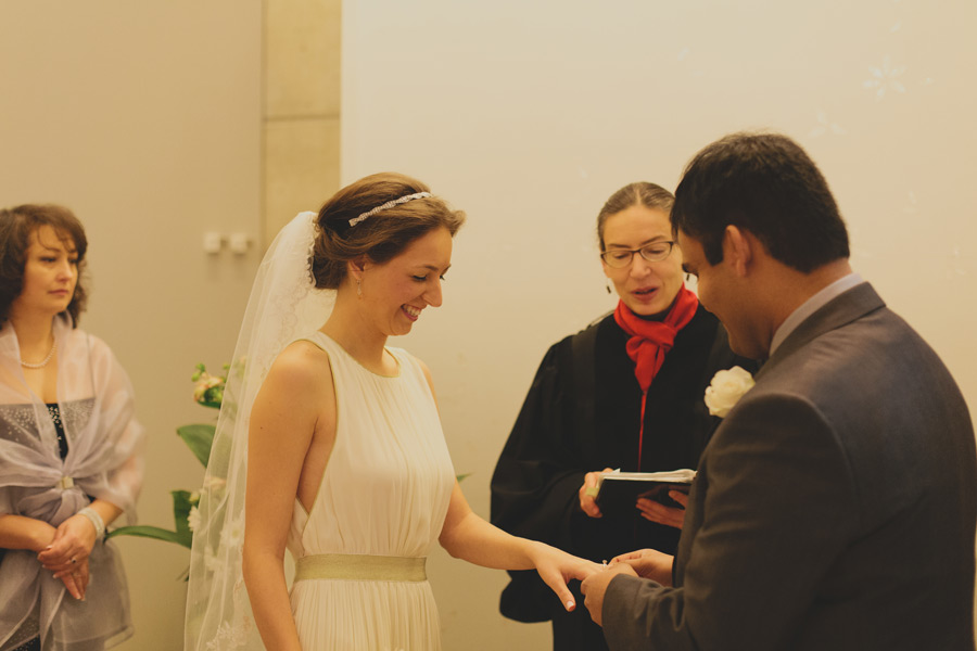 Toronto city hall wedding ceremony