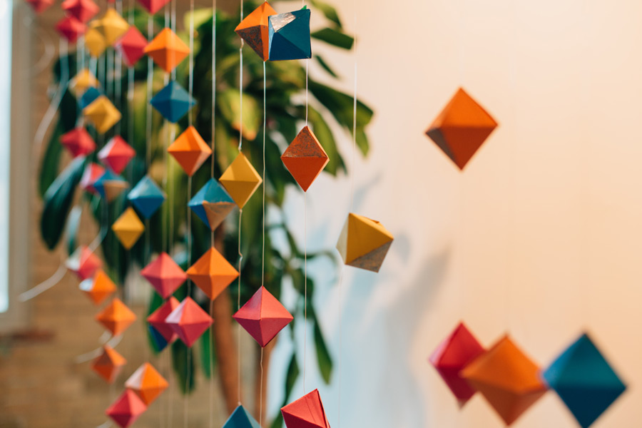 origami wedding decor