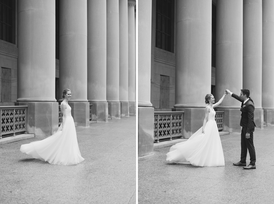 Toronto wedding photo location with great architecture