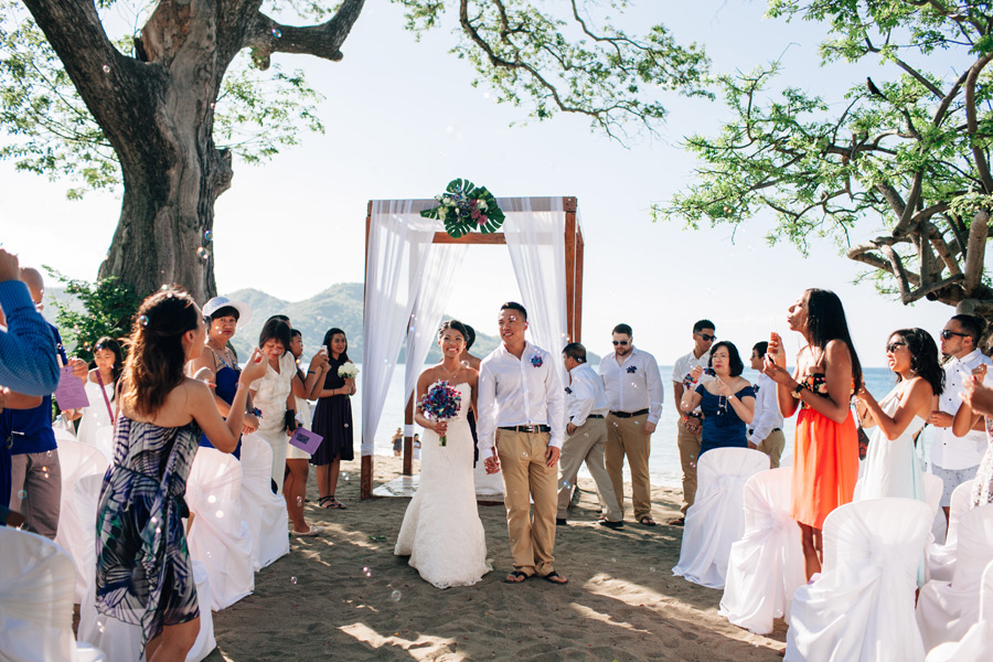 beach wedding costa rica guanacaste