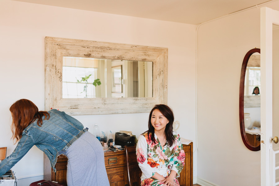 bridal preparation robe