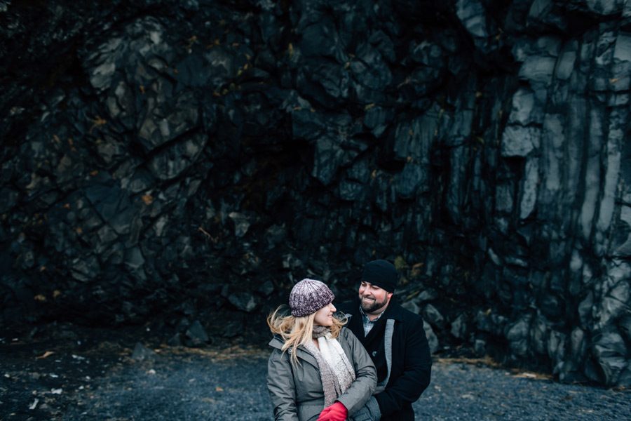 Reynisfjara engagement session Iceland