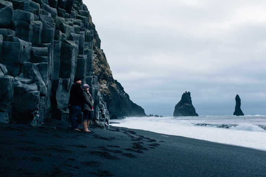 Reynisfjara Iceland engagement photos