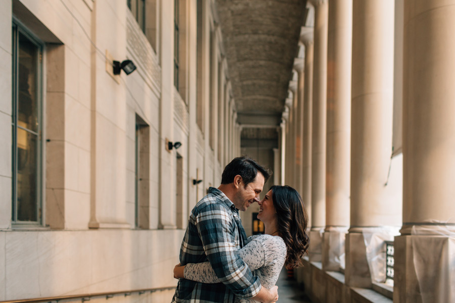 Toronto union station engagement pictures