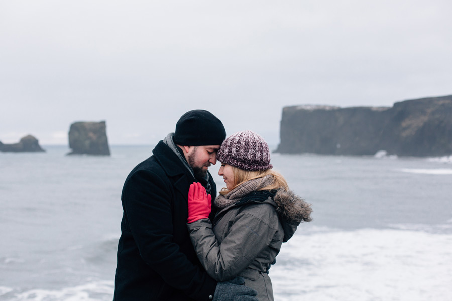 dyrholaey Iceland engagement photos