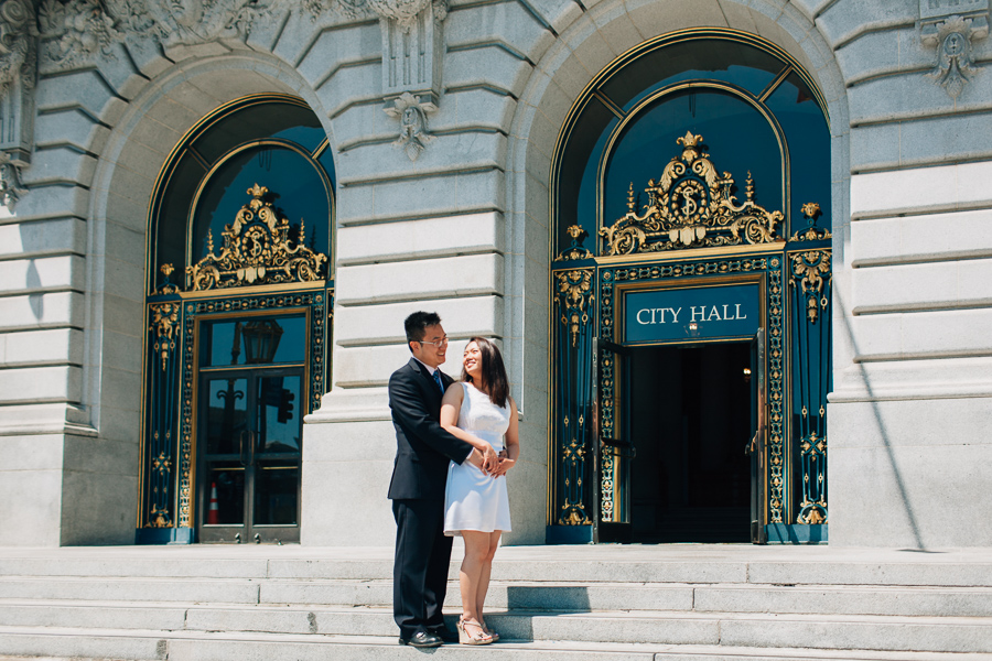 wedding pics at san fran city hall