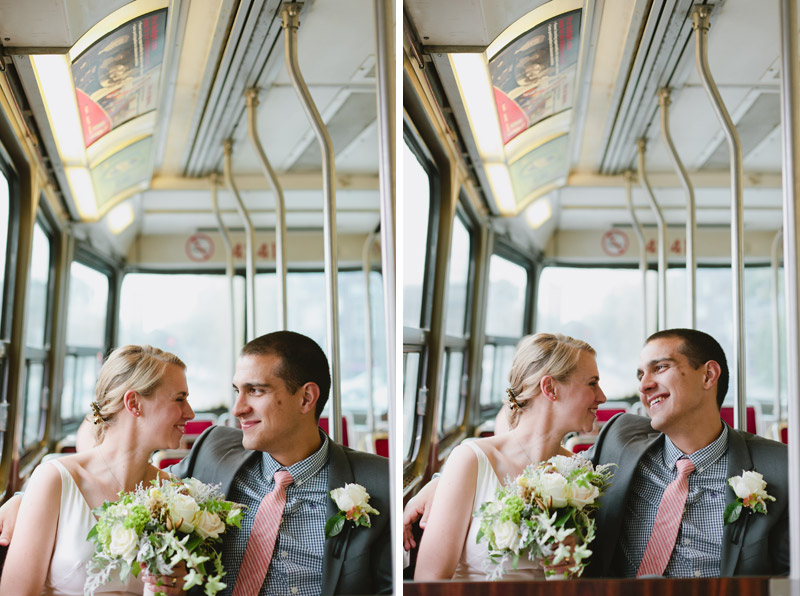 streetcar wedding photos