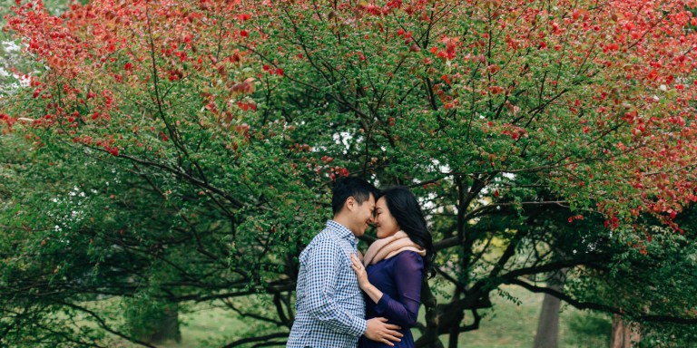 High park engagement photos